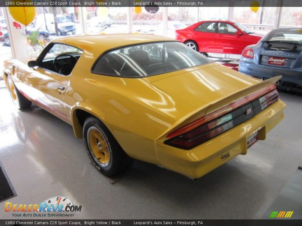 Bright Yellow 1980 Chevrolet Camaro Z28 Sport Coupe Photo #3
