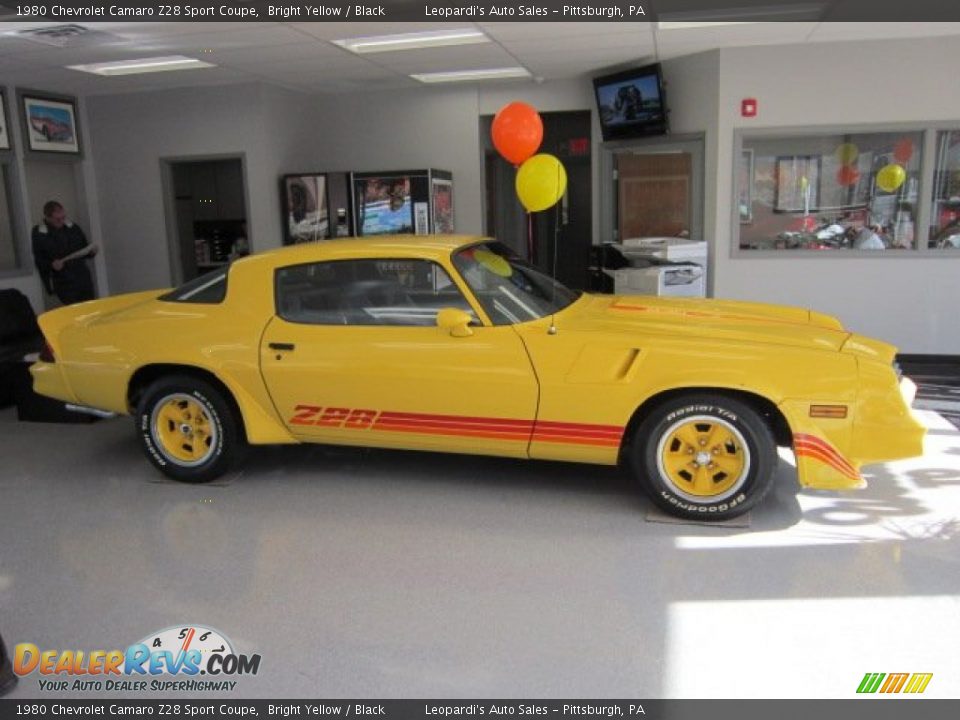 Bright Yellow 1980 Chevrolet Camaro Z28 Sport Coupe Photo #6