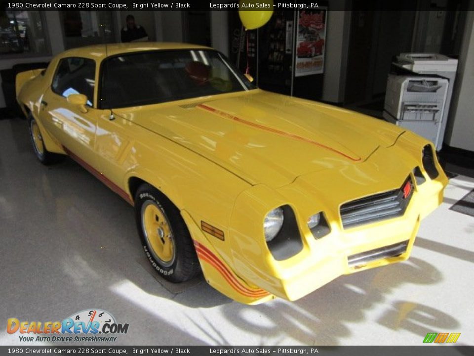 Front 3/4 View of 1980 Chevrolet Camaro Z28 Sport Coupe Photo #7