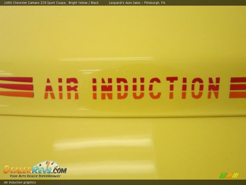 Air Induction graphics - 1980 Chevrolet Camaro
