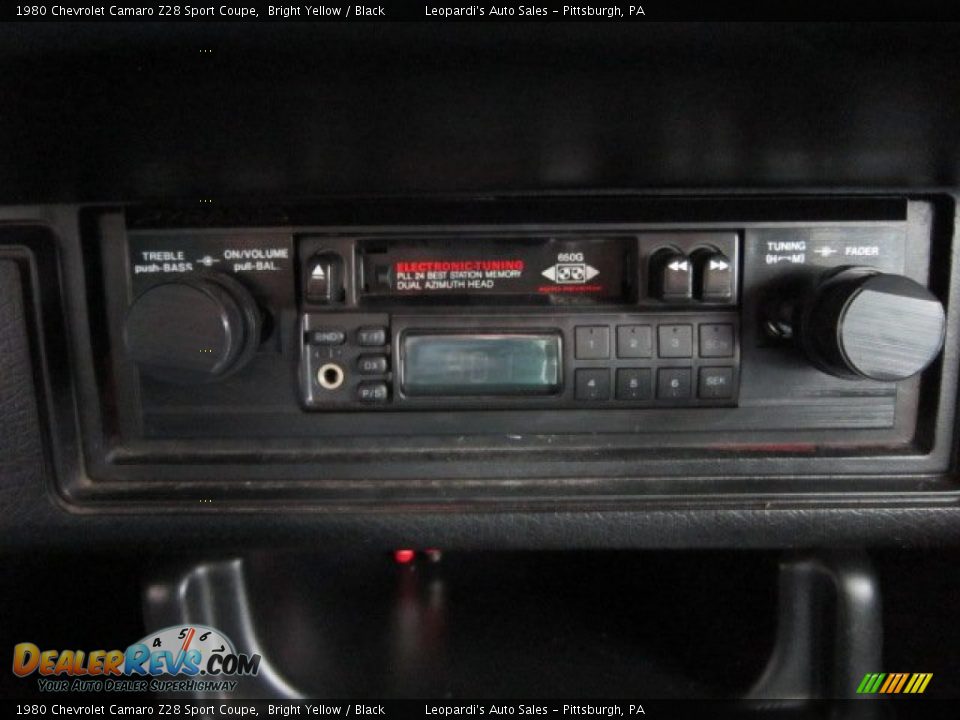 Audio System of 1980 Chevrolet Camaro Z28 Sport Coupe Photo #26