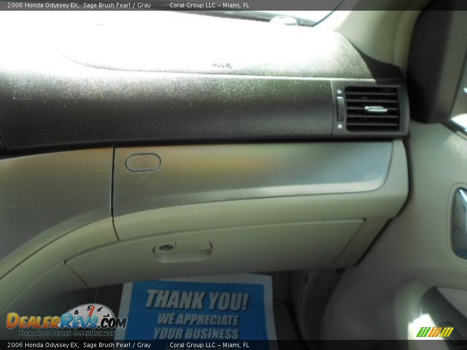 2006 Honda Odyssey EX Sage Brush Pearl / Gray Photo #10