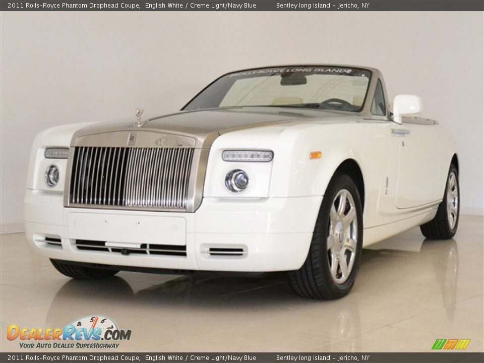 2011 Rolls-Royce Phantom Drophead Coupe English White / Creme Light/Navy Blue Photo #2