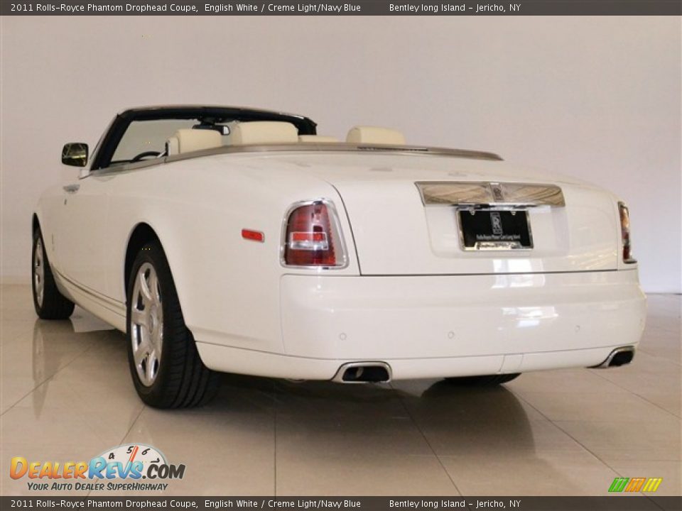 2011 Rolls-Royce Phantom Drophead Coupe English White / Creme Light/Navy Blue Photo #5
