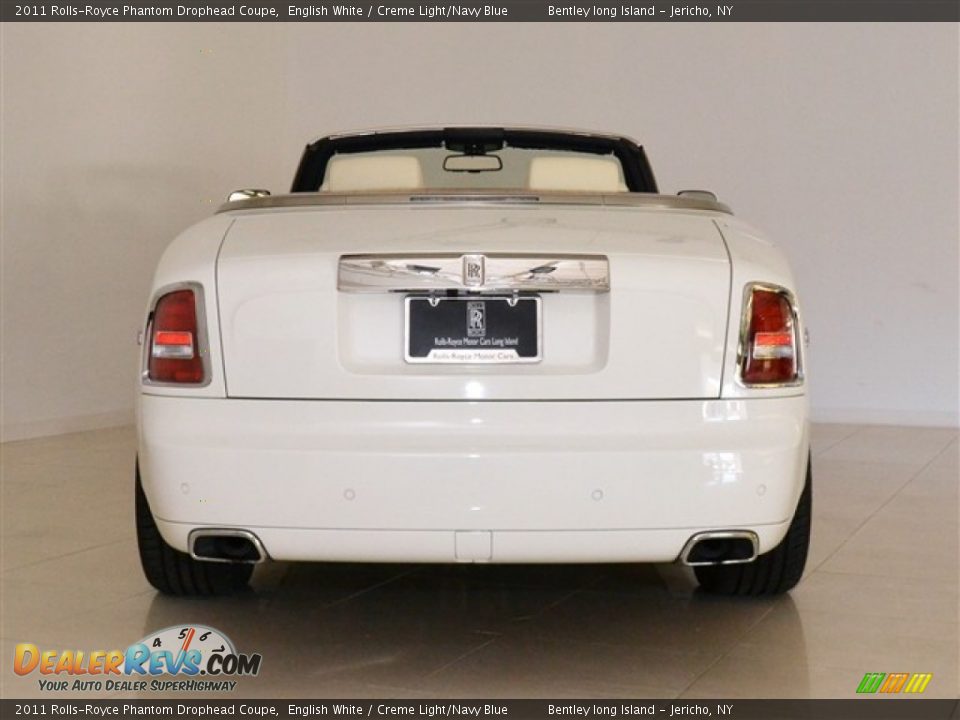 2011 Rolls-Royce Phantom Drophead Coupe English White / Creme Light/Navy Blue Photo #6