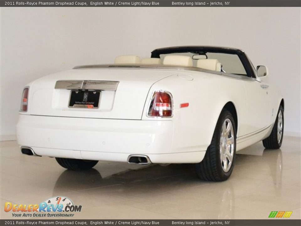 2011 Rolls-Royce Phantom Drophead Coupe English White / Creme Light/Navy Blue Photo #7