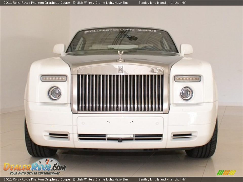 2011 Rolls-Royce Phantom Drophead Coupe English White / Creme Light/Navy Blue Photo #11