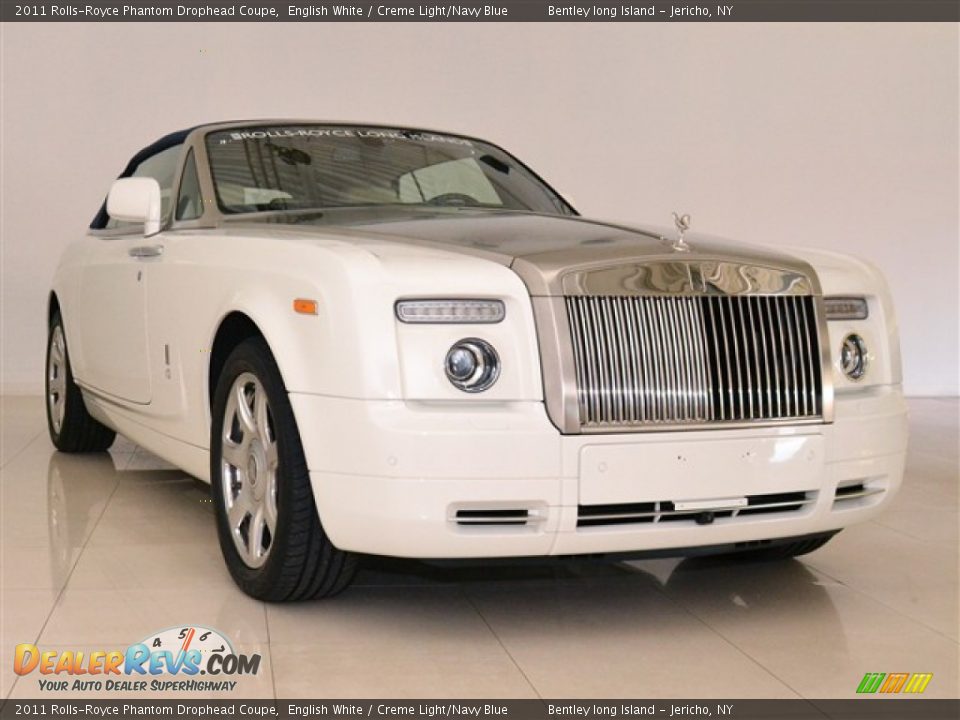 2011 Rolls-Royce Phantom Drophead Coupe English White / Creme Light/Navy Blue Photo #12