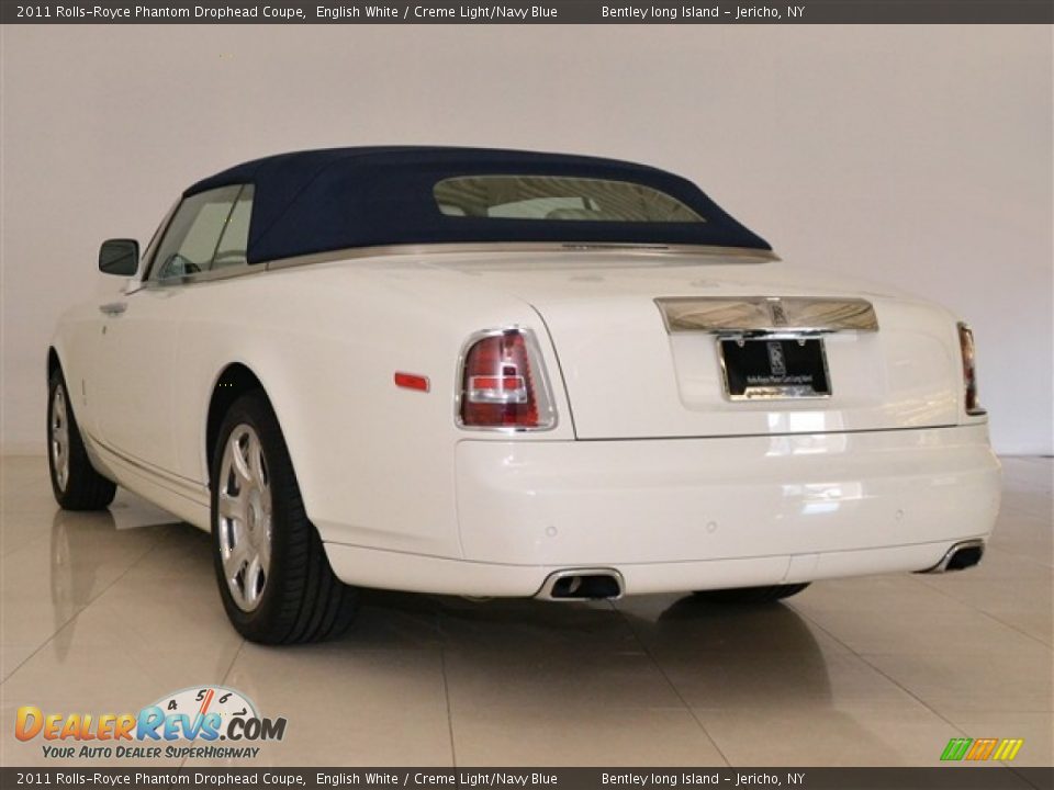 2011 Rolls-Royce Phantom Drophead Coupe English White / Creme Light/Navy Blue Photo #13