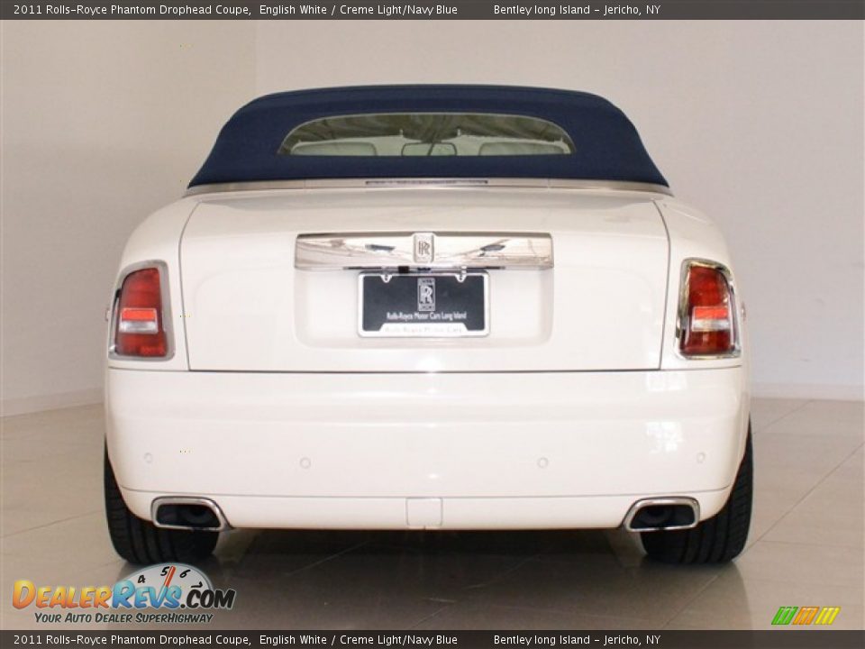 2011 Rolls-Royce Phantom Drophead Coupe English White / Creme Light/Navy Blue Photo #14