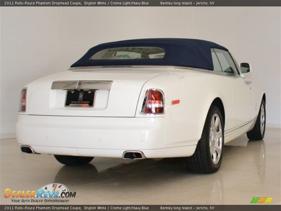 2011 Rolls-Royce Phantom Drophead Coupe English White / Creme Light/Navy Blue Photo #15