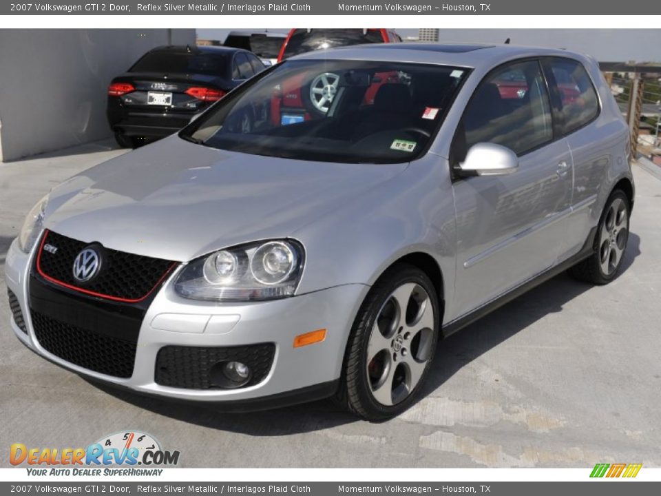 2007 Volkswagen GTI 2 Door Reflex Silver Metallic / Interlagos Plaid Cloth Photo #3