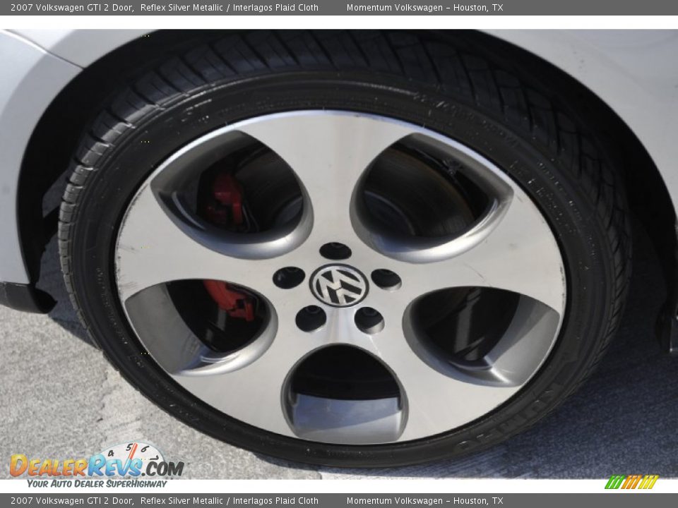 2007 Volkswagen GTI 2 Door Reflex Silver Metallic / Interlagos Plaid Cloth Photo #5