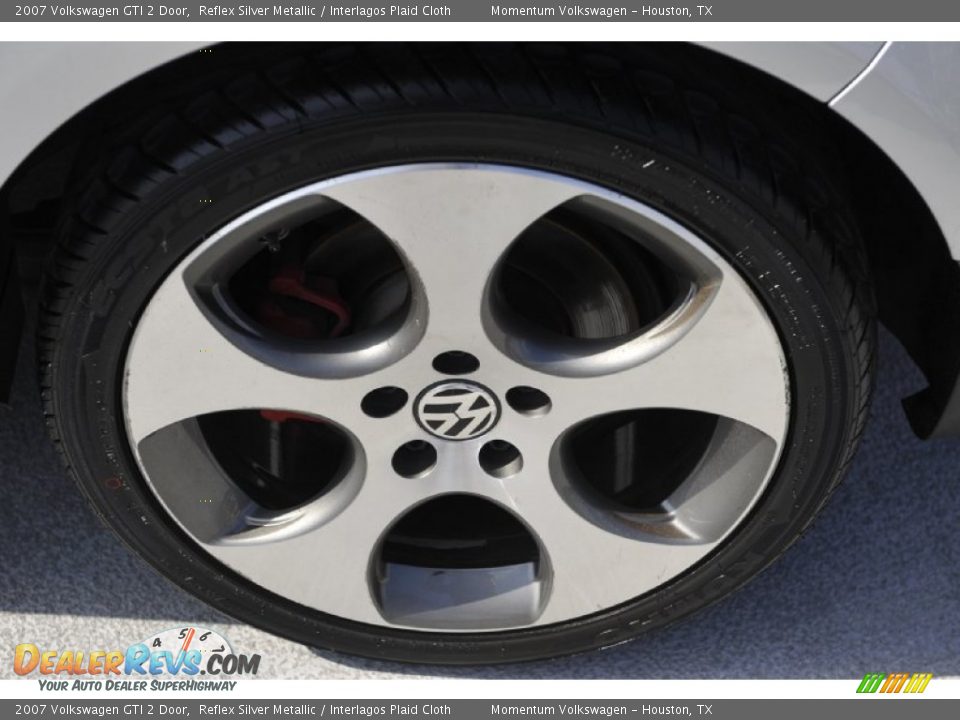 2007 Volkswagen GTI 2 Door Reflex Silver Metallic / Interlagos Plaid Cloth Photo #6