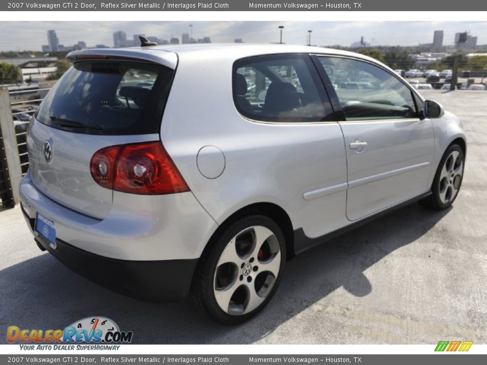 2007 Volkswagen GTI 2 Door Reflex Silver Metallic / Interlagos Plaid Cloth Photo #8