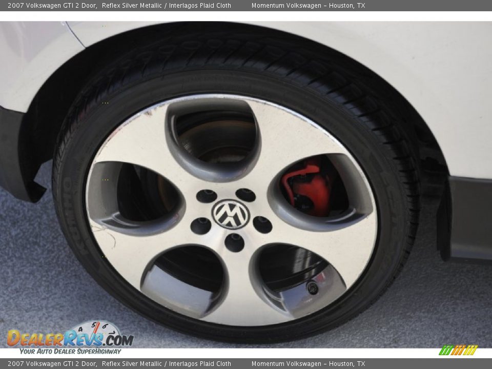 2007 Volkswagen GTI 2 Door Reflex Silver Metallic / Interlagos Plaid Cloth Photo #9