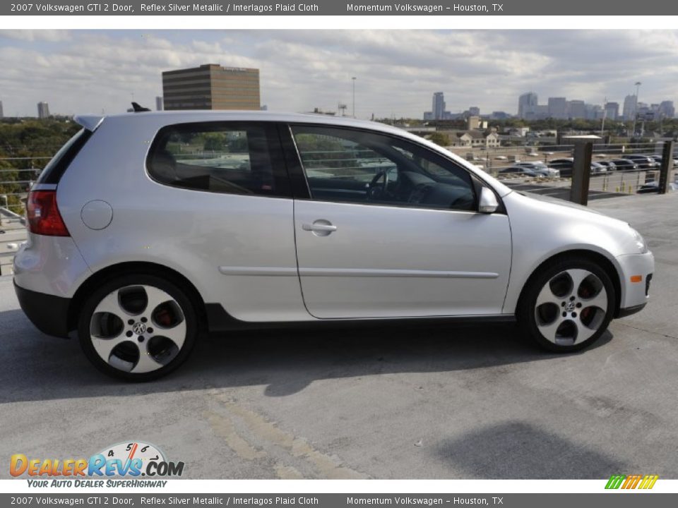 2007 Volkswagen GTI 2 Door Reflex Silver Metallic / Interlagos Plaid Cloth Photo #10
