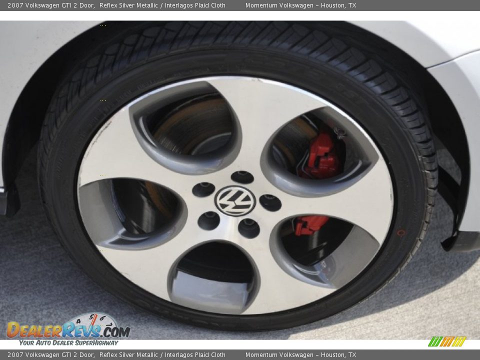 2007 Volkswagen GTI 2 Door Reflex Silver Metallic / Interlagos Plaid Cloth Photo #11