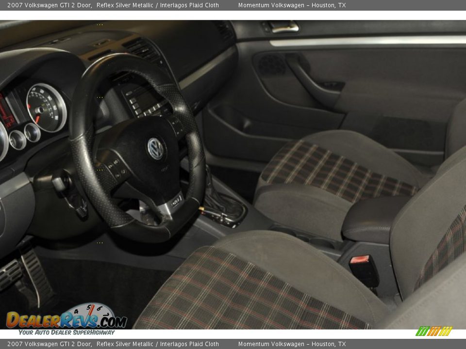 2007 Volkswagen GTI 2 Door Reflex Silver Metallic / Interlagos Plaid Cloth Photo #13