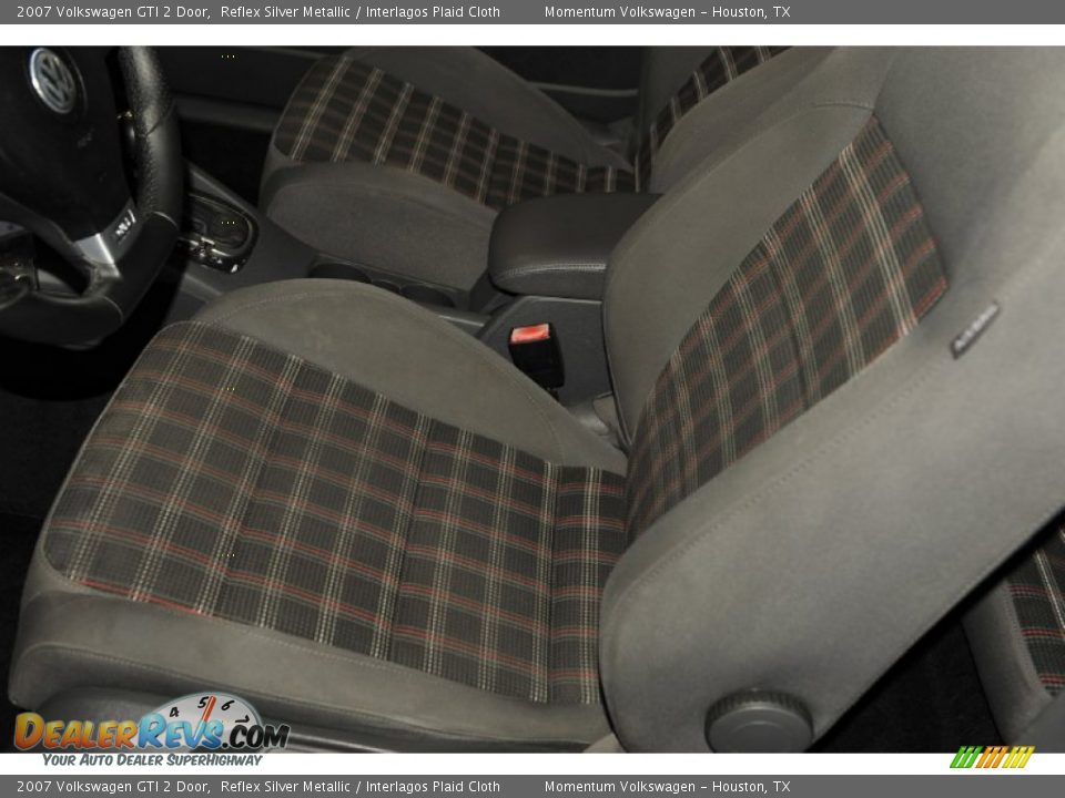 2007 Volkswagen GTI 2 Door Reflex Silver Metallic / Interlagos Plaid Cloth Photo #14