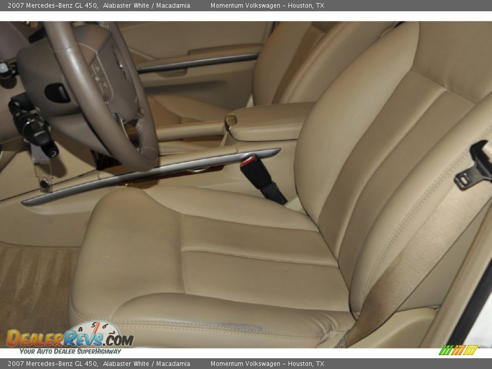 2007 Mercedes-Benz GL 450 Alabaster White / Macadamia Photo #14