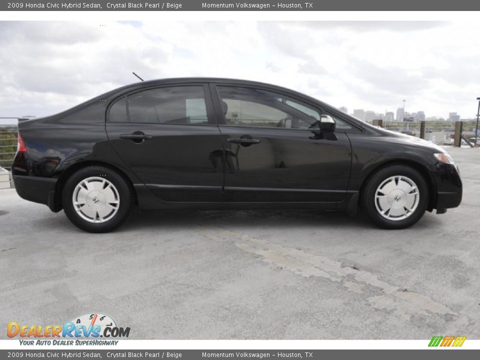Crystal Black Pearl 2009 Honda Civic Hybrid Sedan Photo #10
