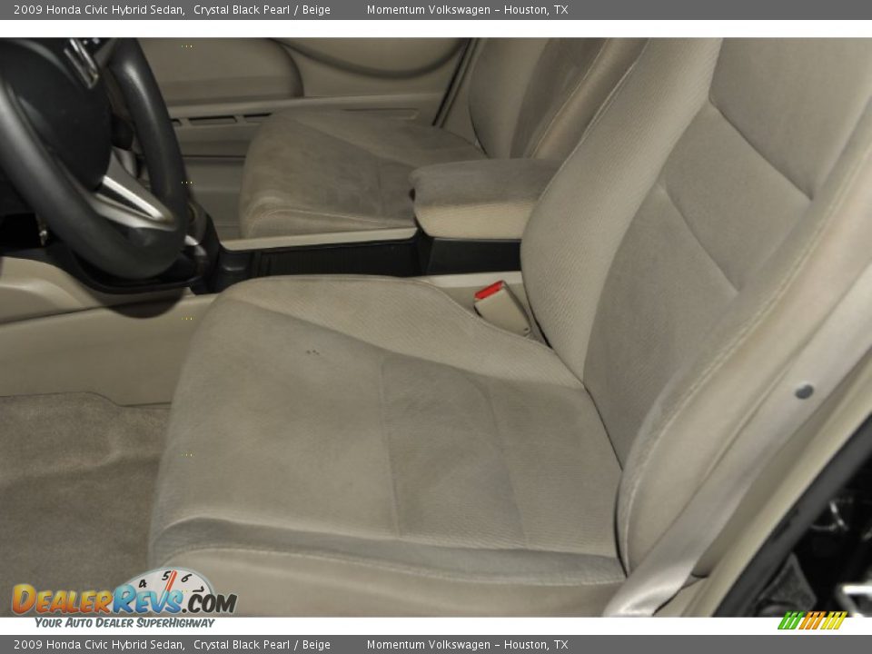 Beige Interior - 2009 Honda Civic Hybrid Sedan Photo #14