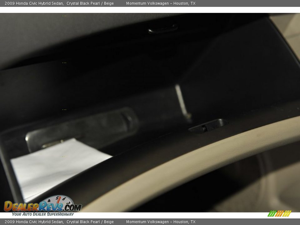 2009 Honda Civic Hybrid Sedan Crystal Black Pearl / Beige Photo #21