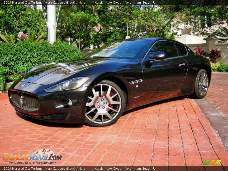 2009 Maserati GranTurismo Nero Carbonio (Black) / Nero Photo #3