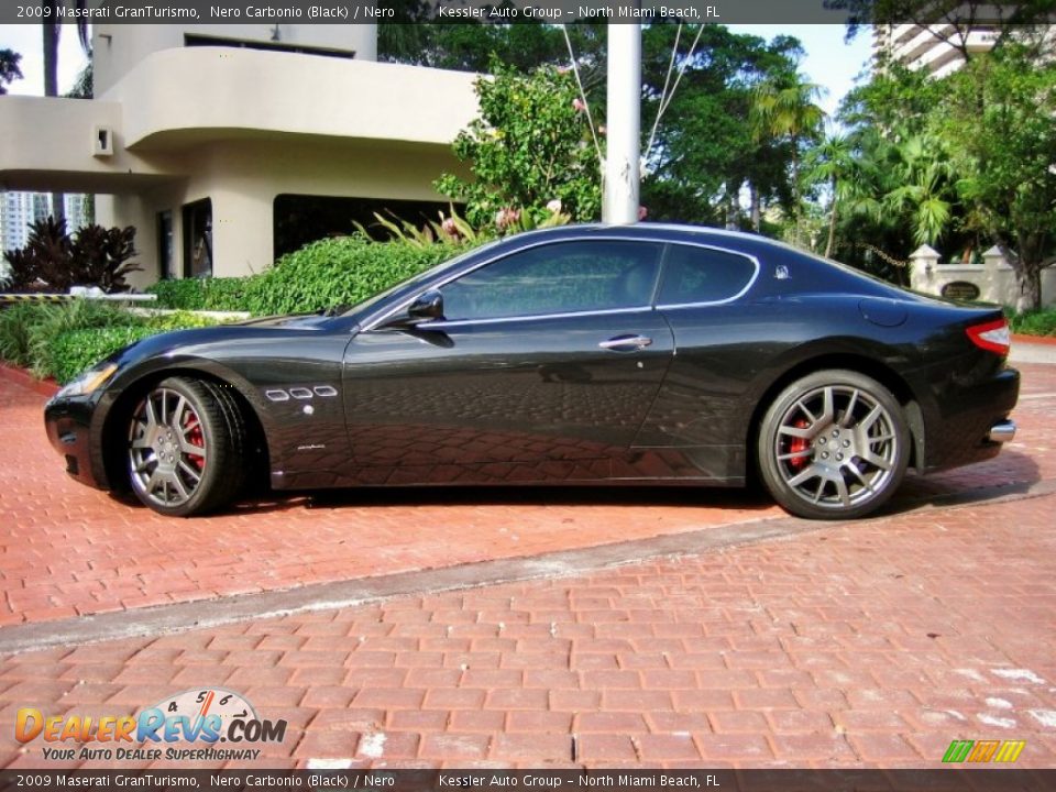 2009 Maserati GranTurismo Nero Carbonio (Black) / Nero Photo #6