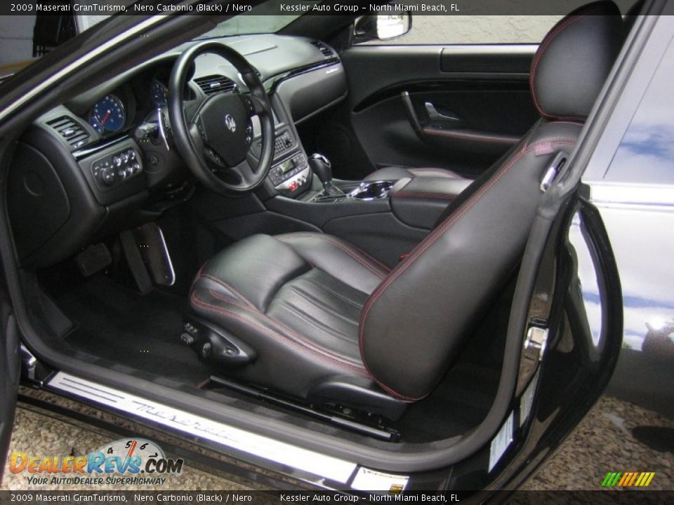 2009 Maserati GranTurismo Nero Carbonio (Black) / Nero Photo #13
