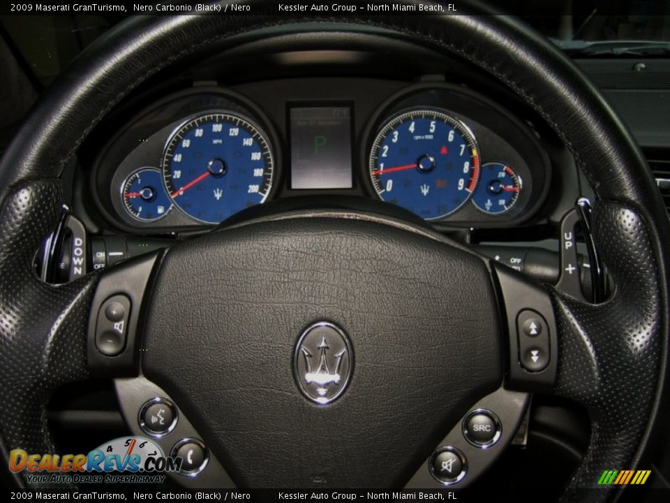 2009 Maserati GranTurismo Nero Carbonio (Black) / Nero Photo #25