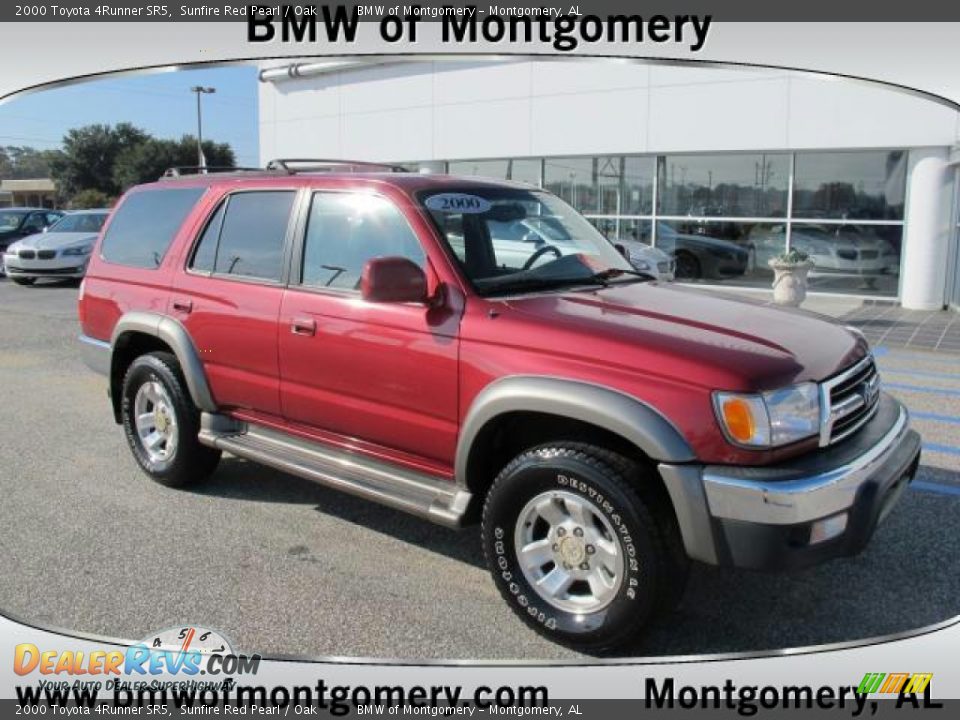 2000 Toyota 4Runner SR5 Sunfire Red Pearl / Oak Photo #1
