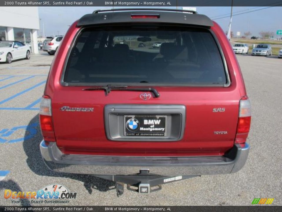 2000 Toyota 4Runner SR5 Sunfire Red Pearl / Oak Photo #5