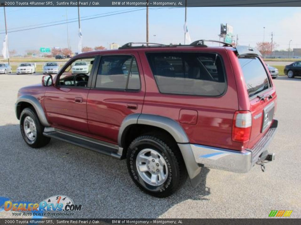 2000 Toyota 4Runner SR5 Sunfire Red Pearl / Oak Photo #6