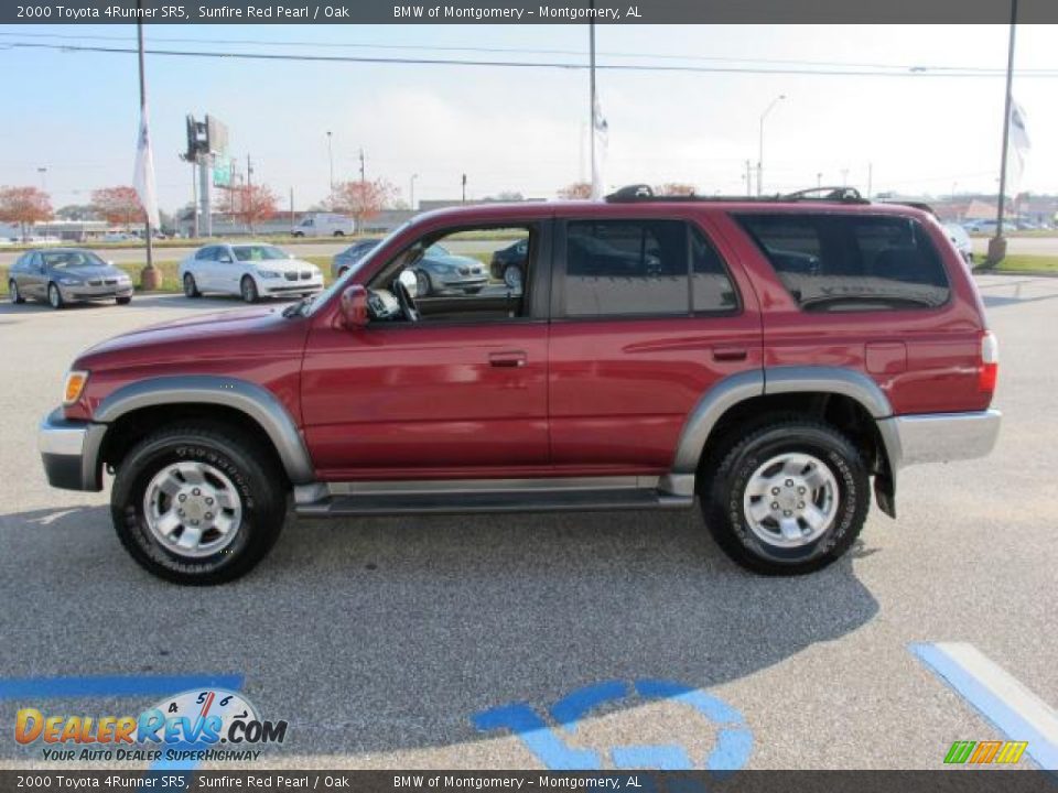 2000 Toyota 4Runner SR5 Sunfire Red Pearl / Oak Photo #7
