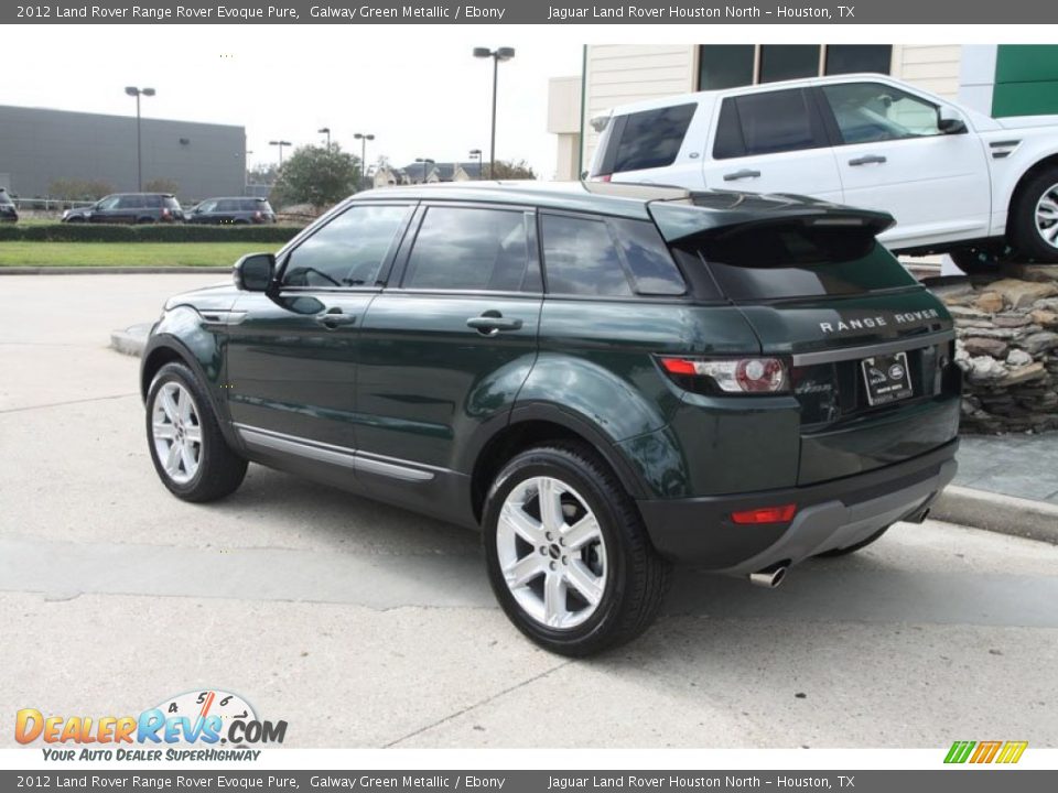 2012 Land Rover Range Rover Evoque Pure Galway Green Metallic / Ebony Photo #11