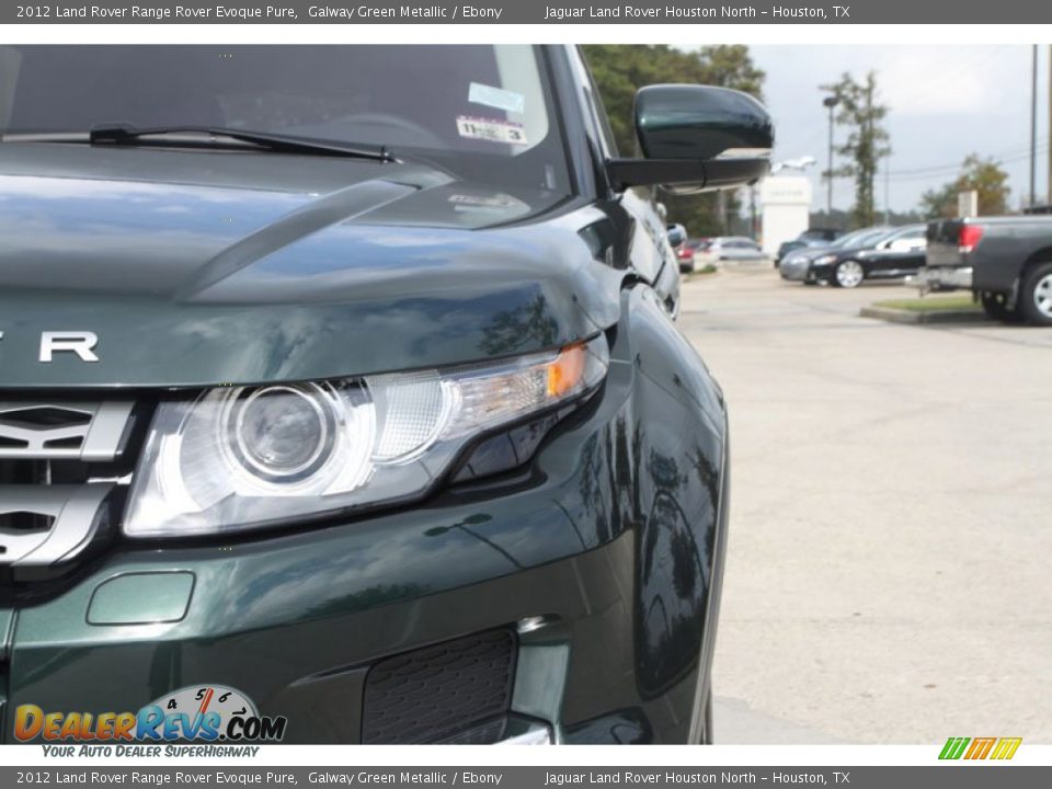 2012 Land Rover Range Rover Evoque Pure Galway Green Metallic / Ebony Photo #13