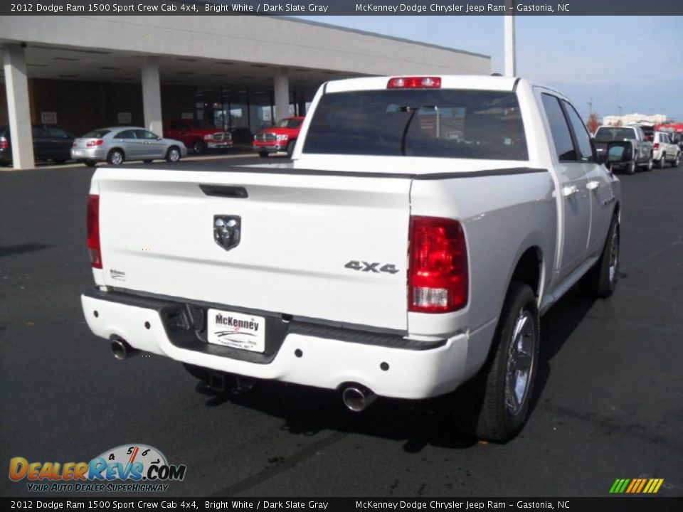 2012 Dodge Ram 1500 Sport Crew Cab 4x4 Bright White / Dark Slate Gray Photo #3