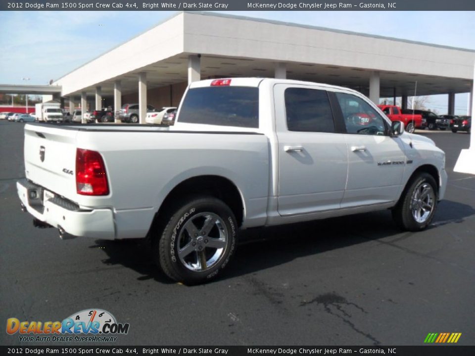 2012 Dodge Ram 1500 Sport Crew Cab 4x4 Bright White / Dark Slate Gray Photo #4