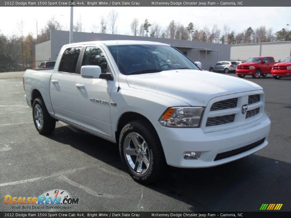 2012 Dodge Ram 1500 Sport Crew Cab 4x4 Bright White / Dark Slate Gray Photo #5