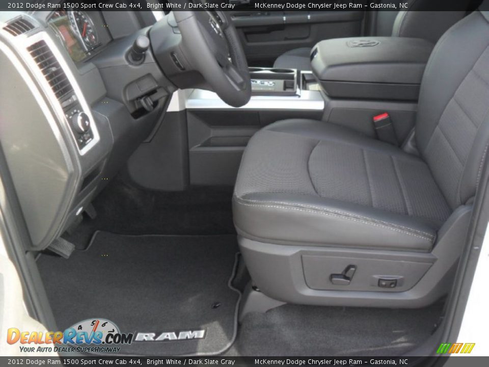 2012 Dodge Ram 1500 Sport Crew Cab 4x4 Bright White / Dark Slate Gray Photo #7