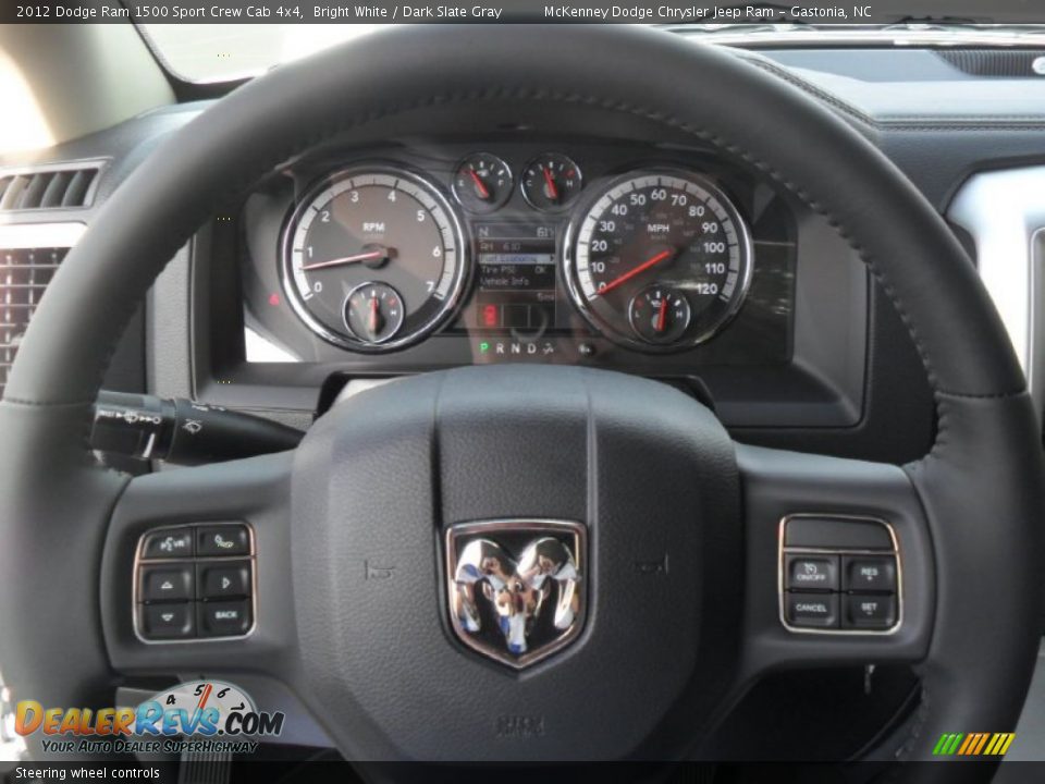 Steering wheel controls - 2012 Dodge Ram 1500