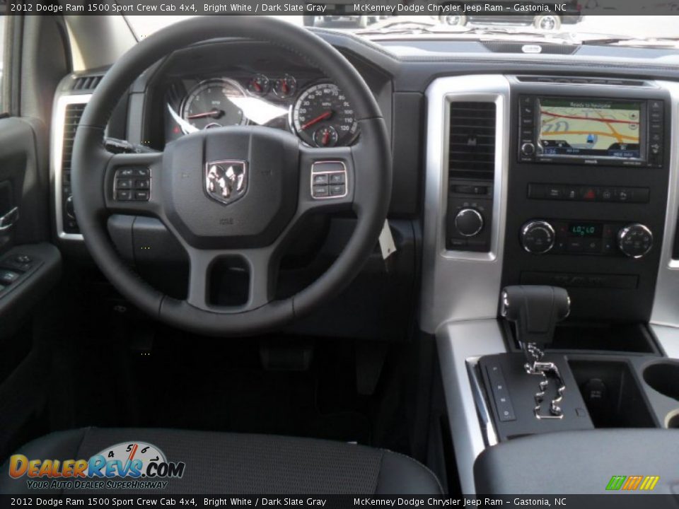 2012 Dodge Ram 1500 Sport Crew Cab 4x4 Bright White / Dark Slate Gray Photo #15