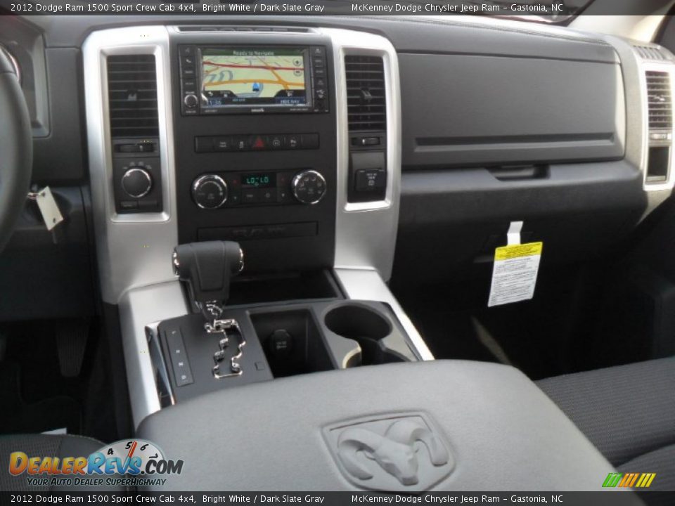 2012 Dodge Ram 1500 Sport Crew Cab 4x4 Bright White / Dark Slate Gray Photo #16