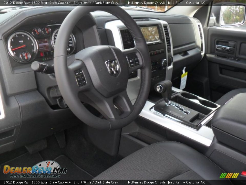 Dark Slate Gray Interior - 2012 Dodge Ram 1500 Sport Crew Cab 4x4 Photo #25