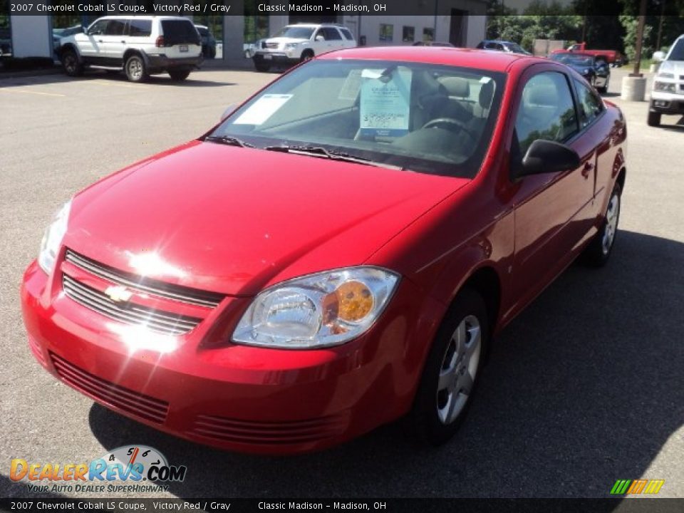 2007 Chevrolet Cobalt LS Coupe Victory Red / Gray Photo #1