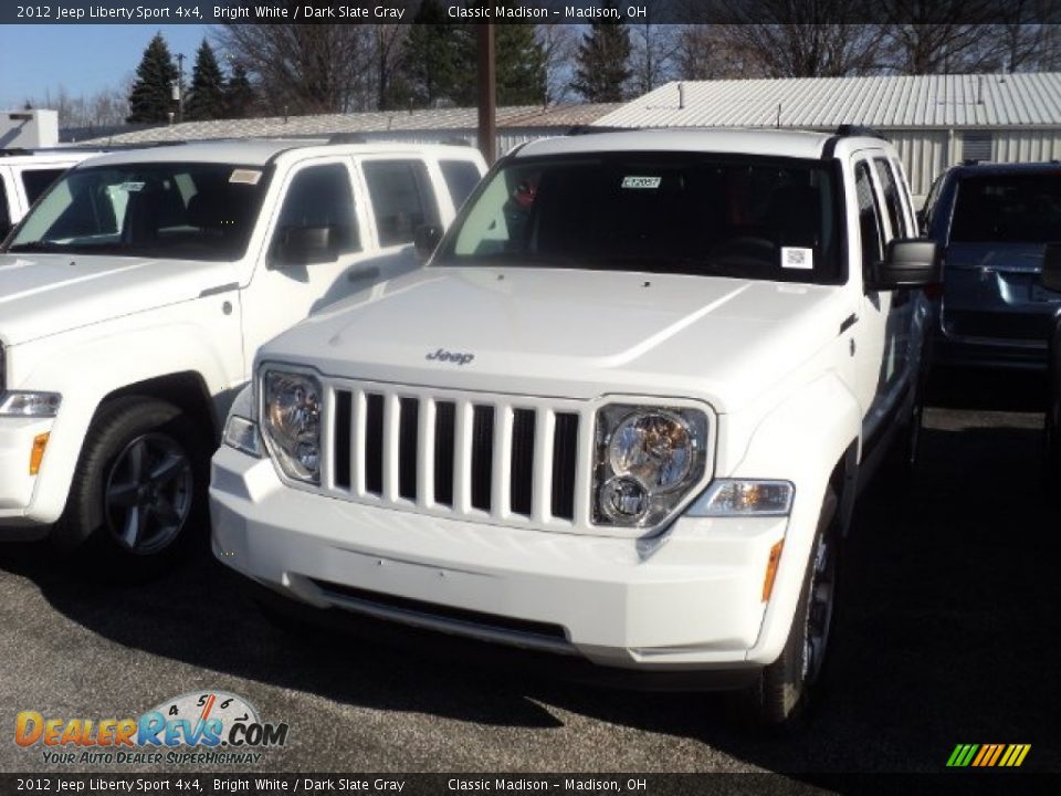 2012 Jeep Liberty Sport 4x4 Bright White / Dark Slate Gray Photo #1