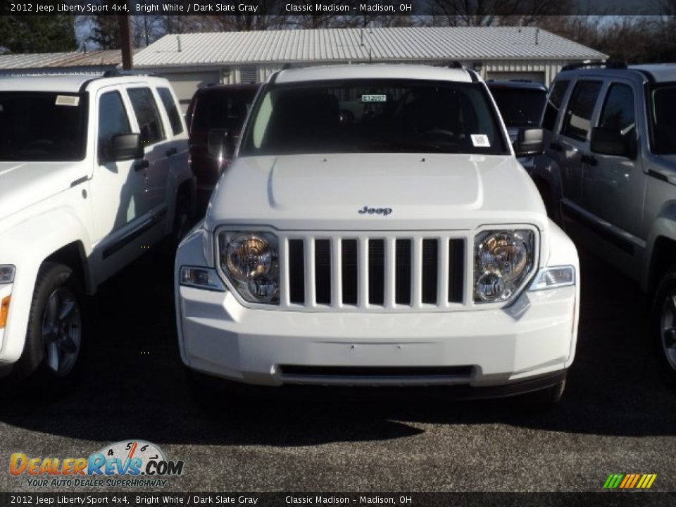 2012 Jeep Liberty Sport 4x4 Bright White / Dark Slate Gray Photo #2