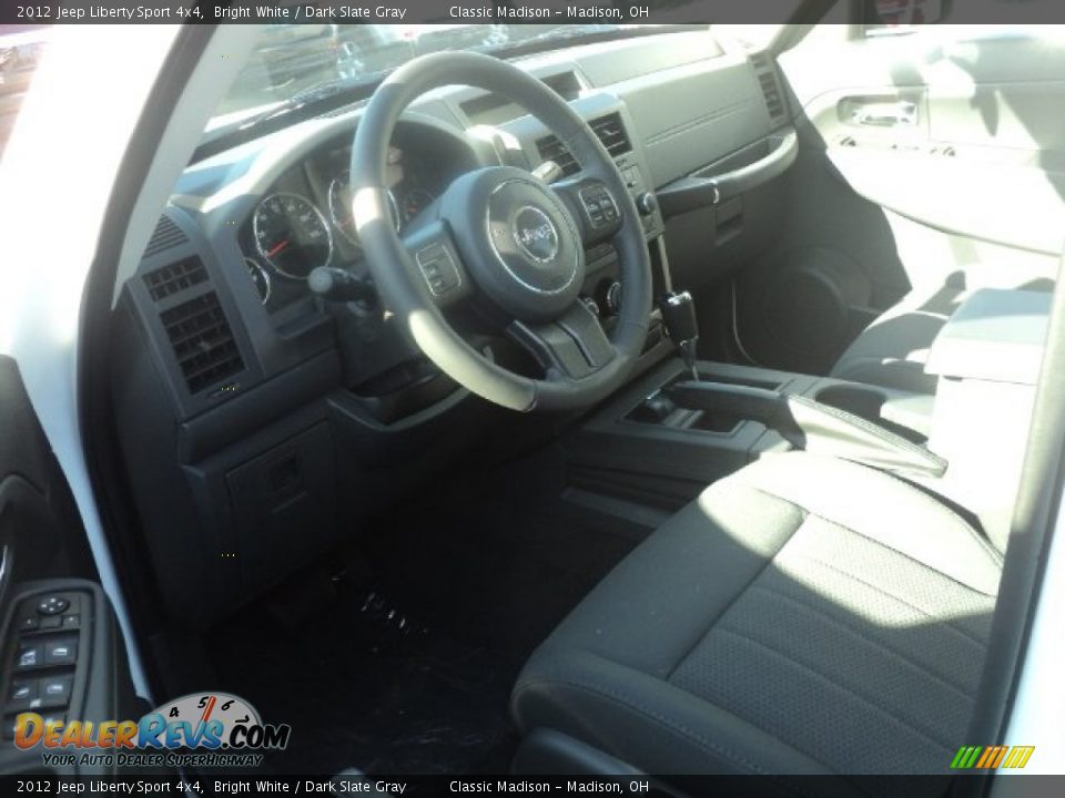 2012 Jeep Liberty Sport 4x4 Bright White / Dark Slate Gray Photo #7